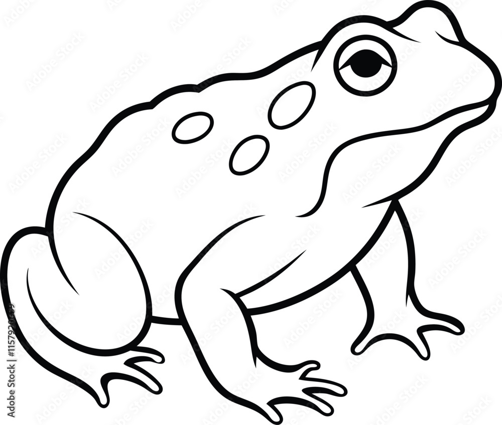Frogs and toads set of different species in different poses. Different kinds of frogs. Black vector silhouettes Frogs and toads set of different species in different poses. Different kinds of frogs. Black vector silhouettes