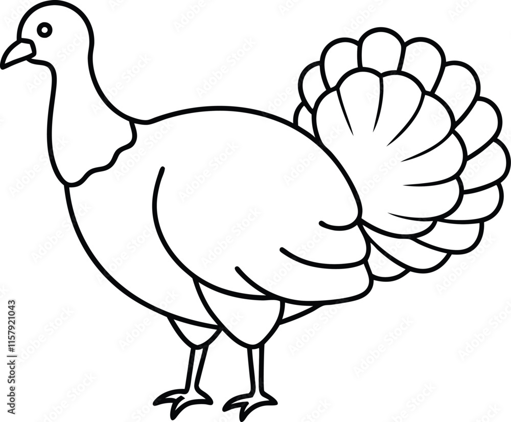 Turkey bird silhouette in black. Set of turkeys silhouette isolated for Thanksgiving Day. Turkey bird silhouette in black. Set of turkeys silhouette isolated for Thanksgiving Day.