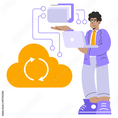 Businessman. Flat Vector Illustration