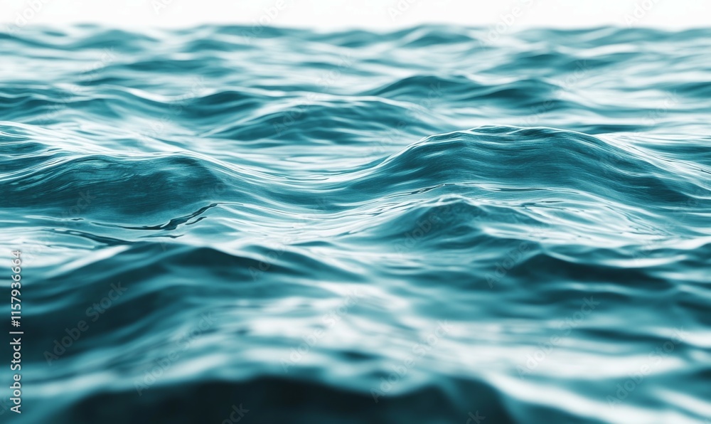 Teal 3D Waves ripple to make a Colorful abstract background. 3D Render with copy-space. Teal 3D Waves ripple to make a Colorful abstract background. 3D Render with copy-space.