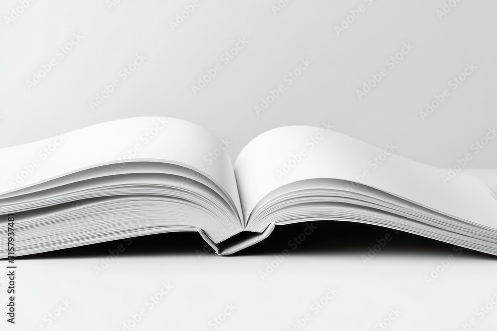 Flipping through a blank book minimalist studio photography clean environment direct view creative exploration Flipping through a blank book minimalist studio photography clean environment direct view creative exploration