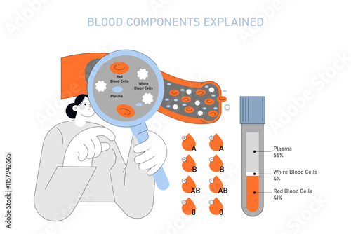 Blood Donor Day. Flat Vector Illustration