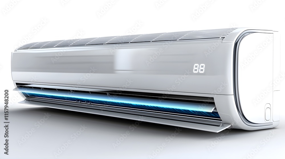Smart wall air conditioner, touch control, clean white space--style raw Smart wall air conditioner, touch control, clean white space--style raw