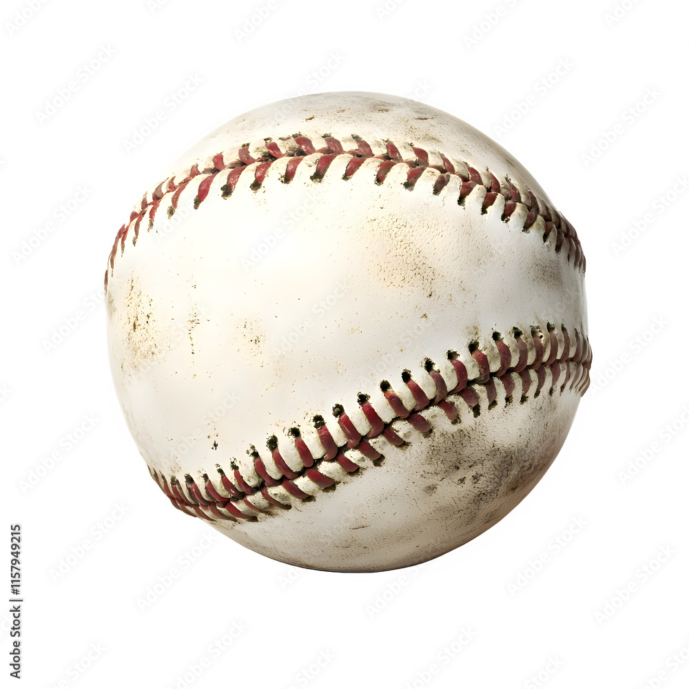 used white baseball on transparent background used white baseball on transparent background