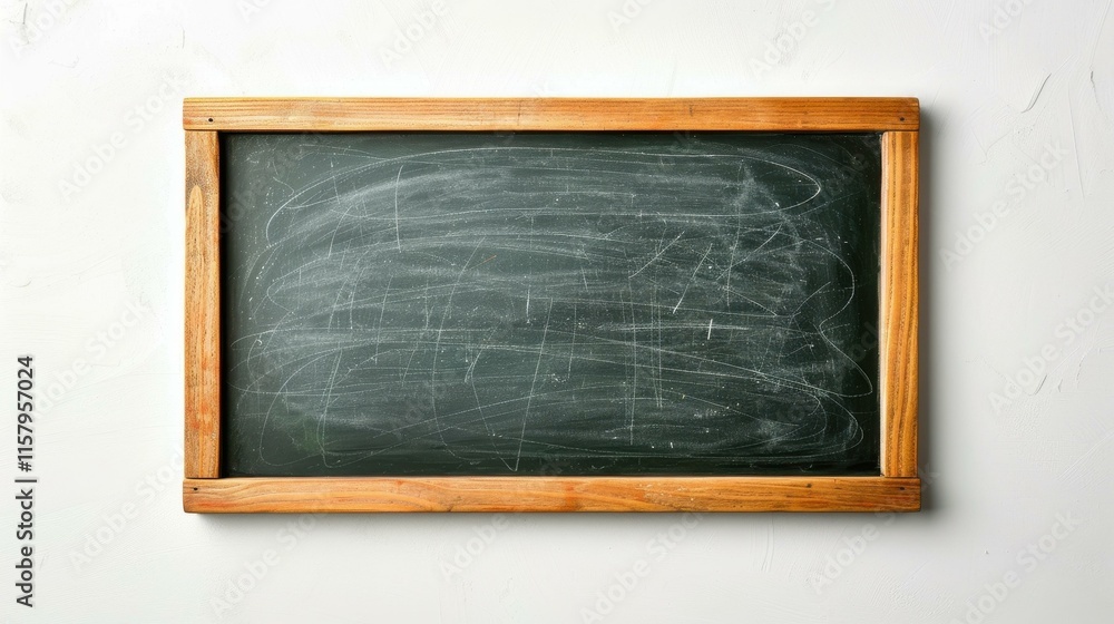 A sleek blackboard framed in wood, perfect for showcasing ideas or branding in a clean, minimalist style. A sleek blackboard framed in wood, perfect for showcasing ideas or branding in a clean, minimalist style.
