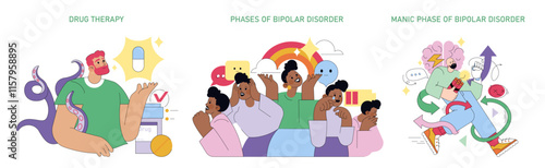 World Bipolar Day. Flat Vector Illustration