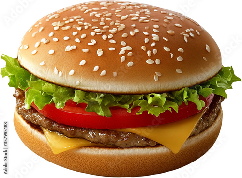 burger isolated