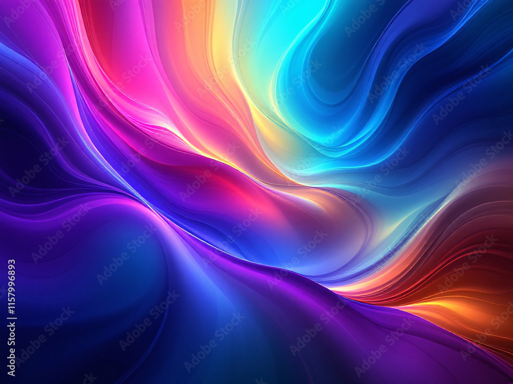 Obraz premium Gradient background with vibrant colors, blurred transition, abstract design.