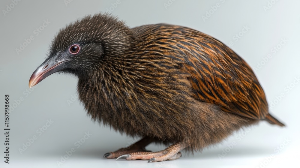 Fototapeta premium a close up photo of a kiwi isolated on a white background kiwi