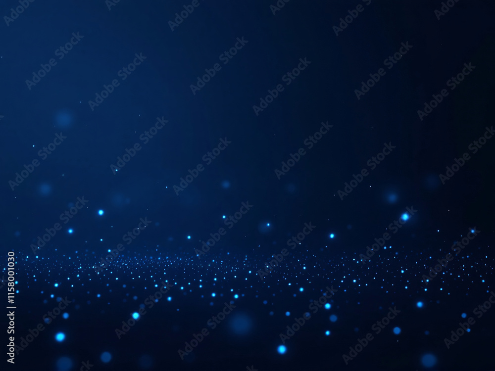 Abstract blue digital wave with glowing particles on a dark background. Abstract blue digital wave with glowing particles on a dark background.