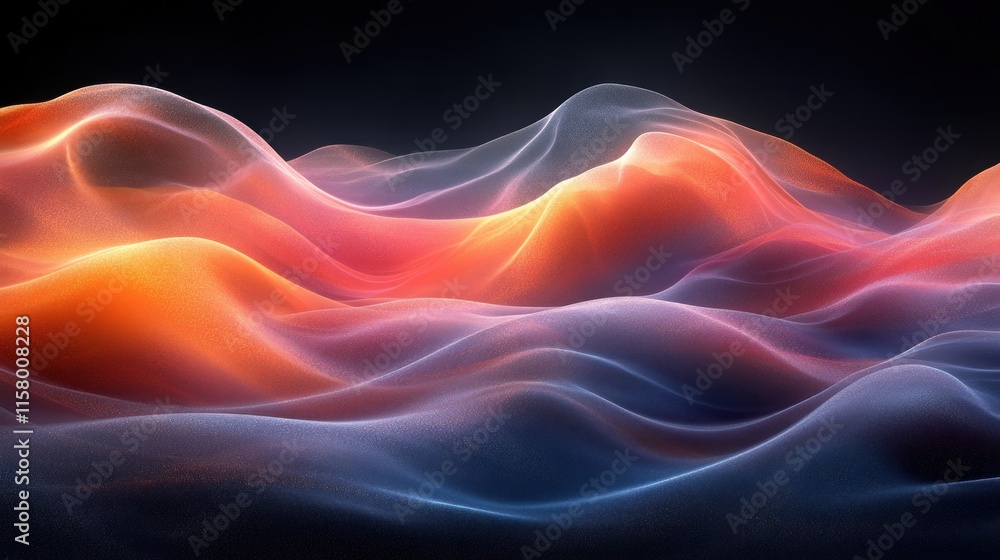 Abstract waves of color in soft gradients, creating a serene and dynamic visual experience. Abstract waves of color in soft gradients, creating a serene and dynamic visual experience.