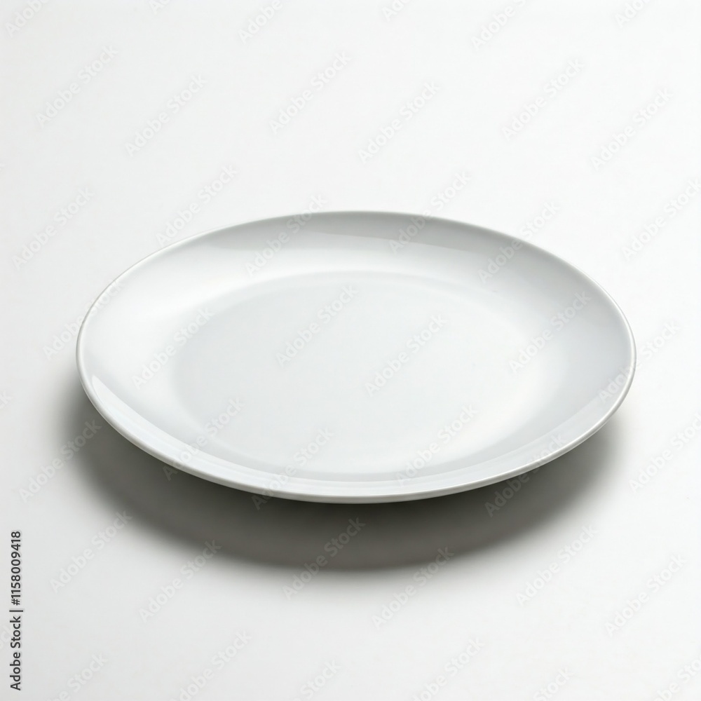 empty white plate isolated on white empty white plate isolated on white