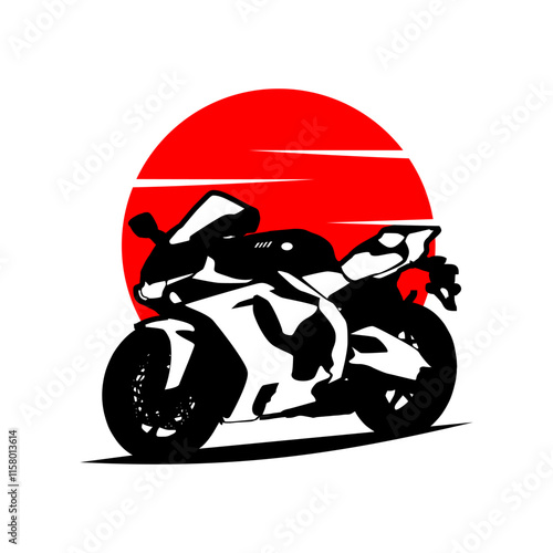motorcycle silhouette motorsport logo