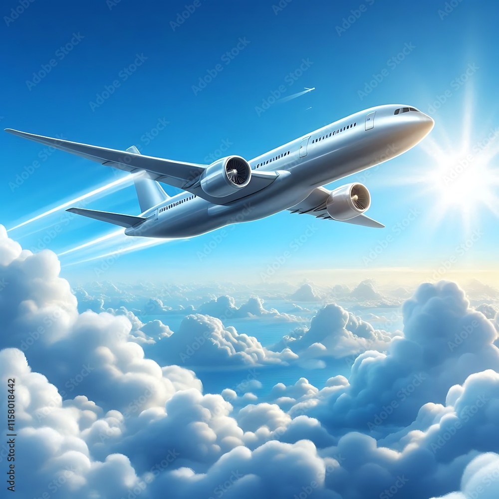 Obraz premium airplane in the sky