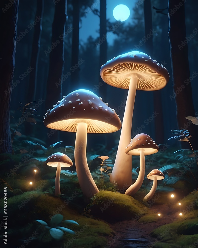 Fototapeta premium mushrooms in the forest