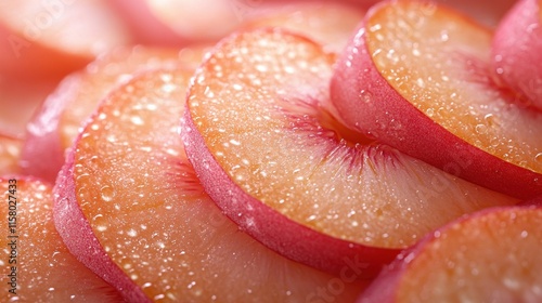 photo of sliced peach fruit isolated on a white background peach