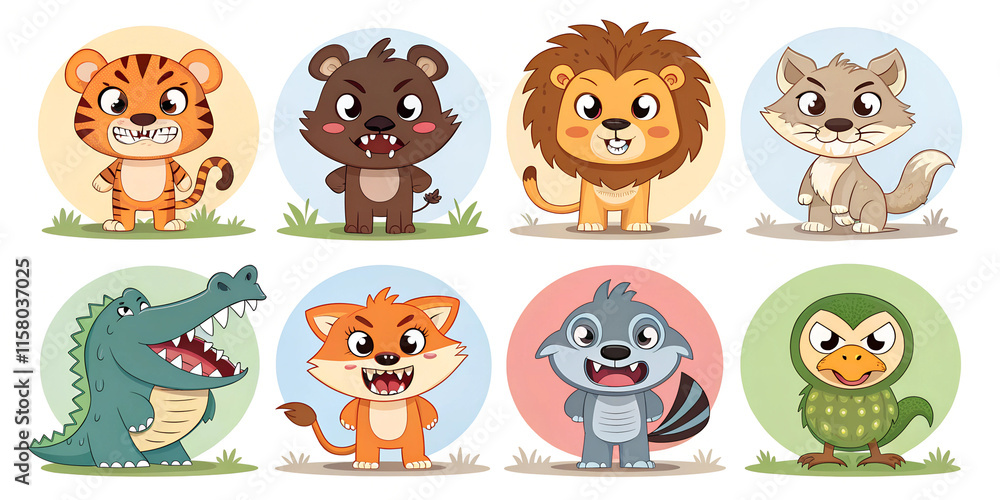 Set of cartoon Set of cartoon