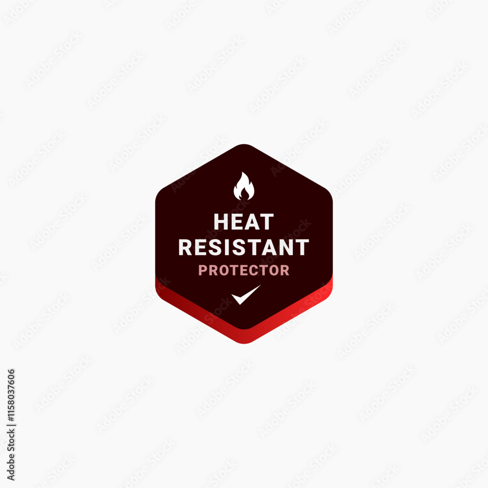Heat resistant label design vector. Best Heat resistant label sign for product packaging design, print design and more about Heat resistant product. Heat resistant label design vector. Best Heat resistant label sign for product packaging design, print design and more about Heat resistant product.