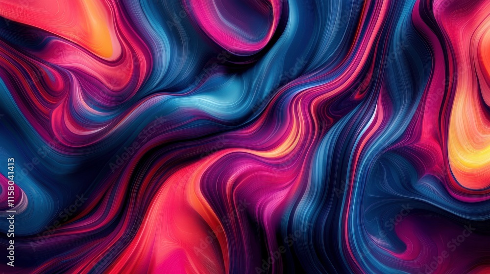 Vibrant Abstract Swirls of Color and Motion Vibrant Abstract Swirls of Color and Motion