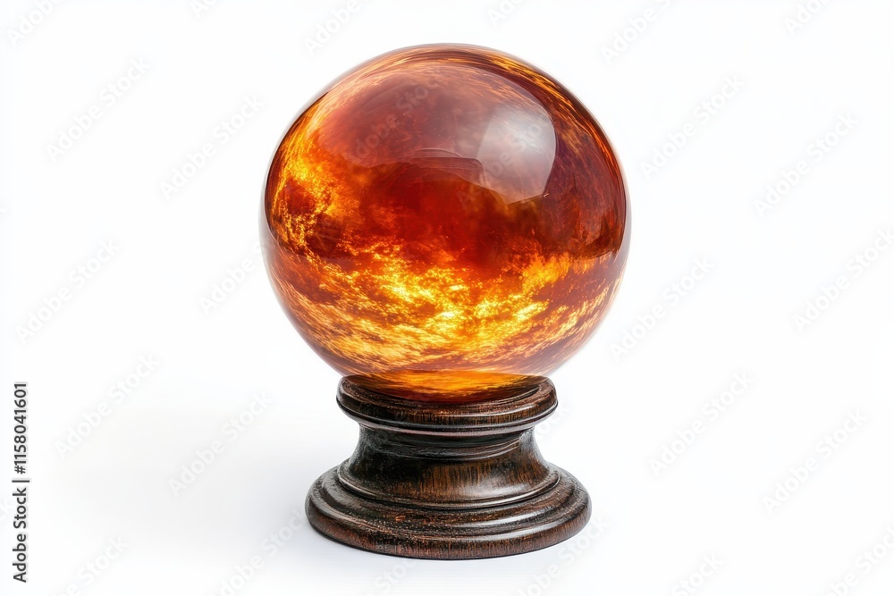 clear magic sphere isolated on white clear magic sphere isolated on white