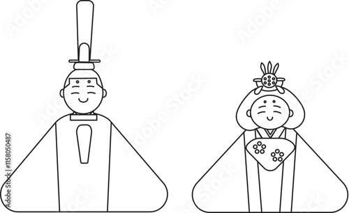 笑顔のお雛様とお内裏様