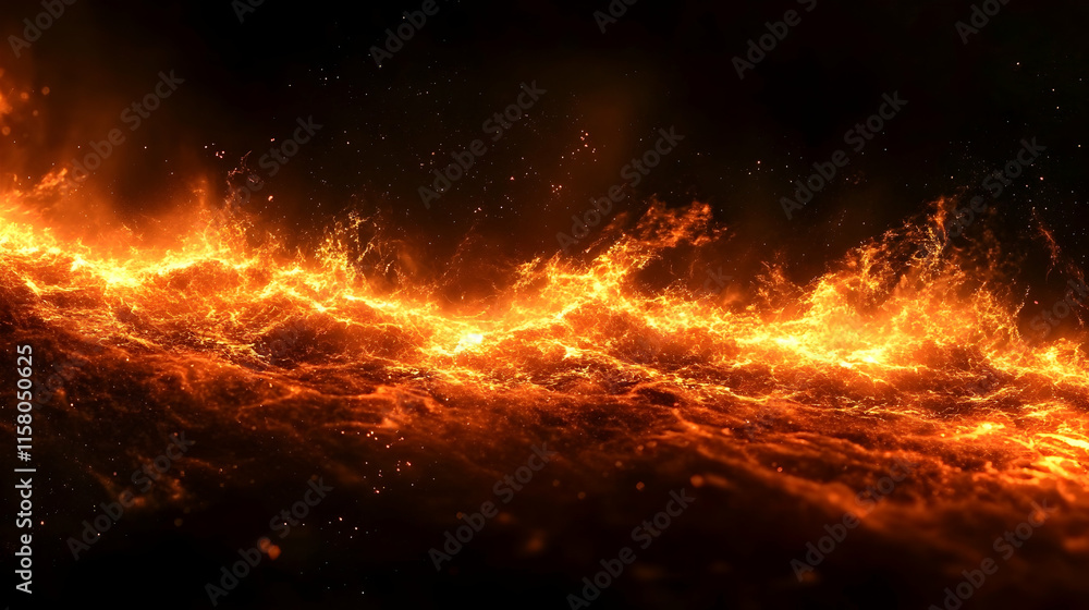 Fiery Abstract Background Image: Glowing Lava Texture, Inferno Design, Burning Ember Illustration Fiery Abstract Background Image: Glowing Lava Texture, Inferno Design, Burning Ember Illustration