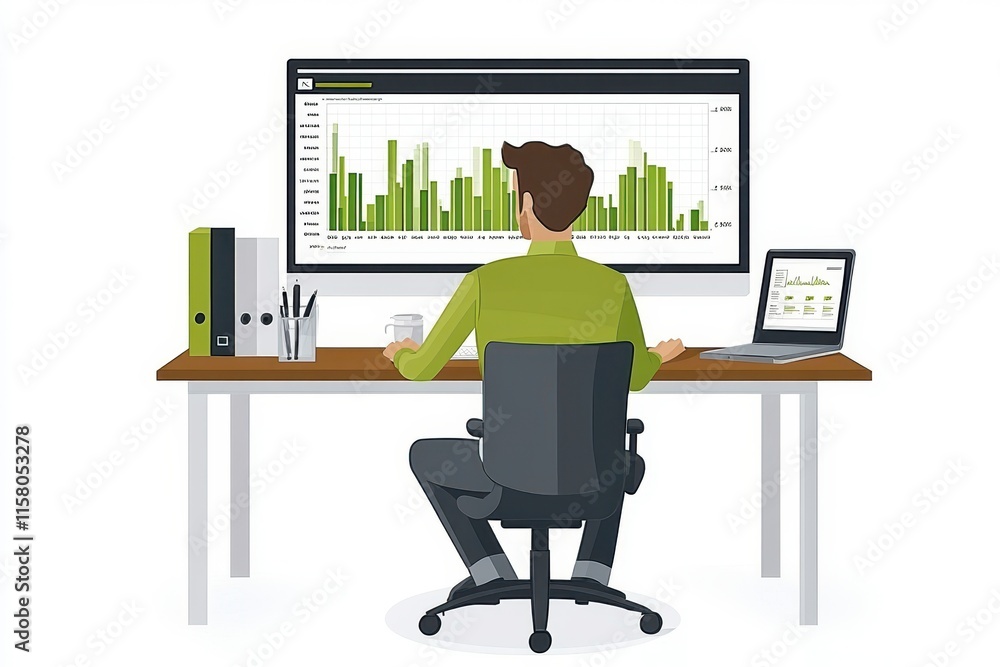 Modern Workspace with Dynamic Graph Presentation Modern Workspace with Dynamic Graph Presentation