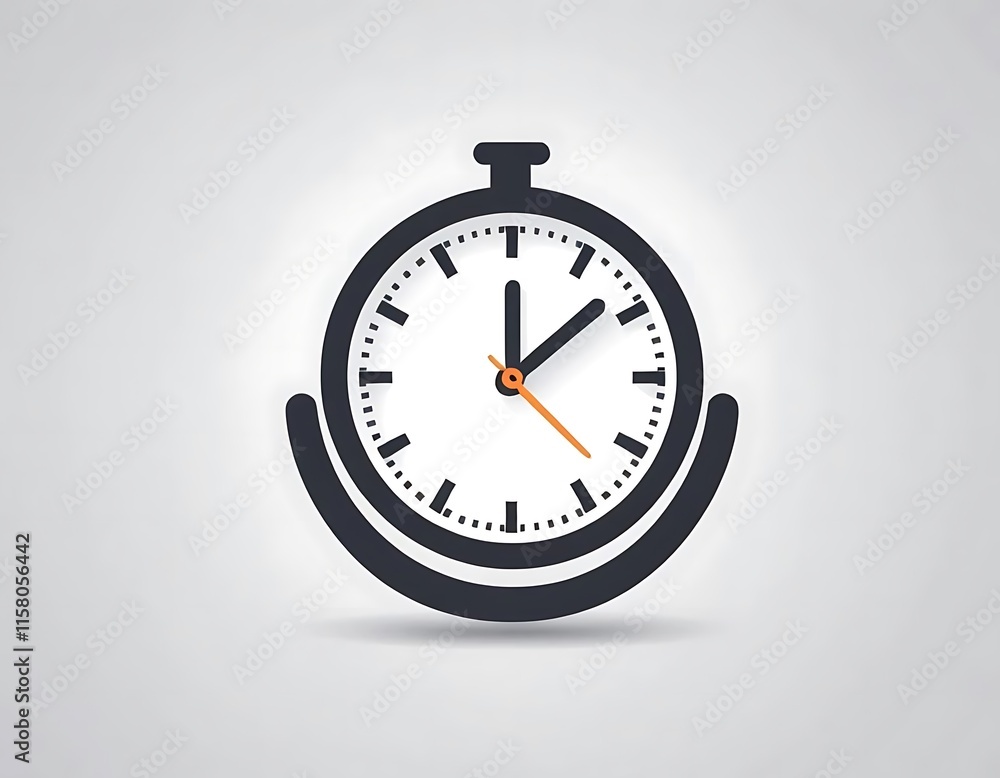 Simple Analog Clock Design Showing Time Simple Analog Clock Design Showing Time