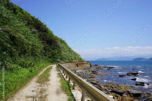 Wallpaper Mural Genkaishima - path next to the sea Torontodigital.ca