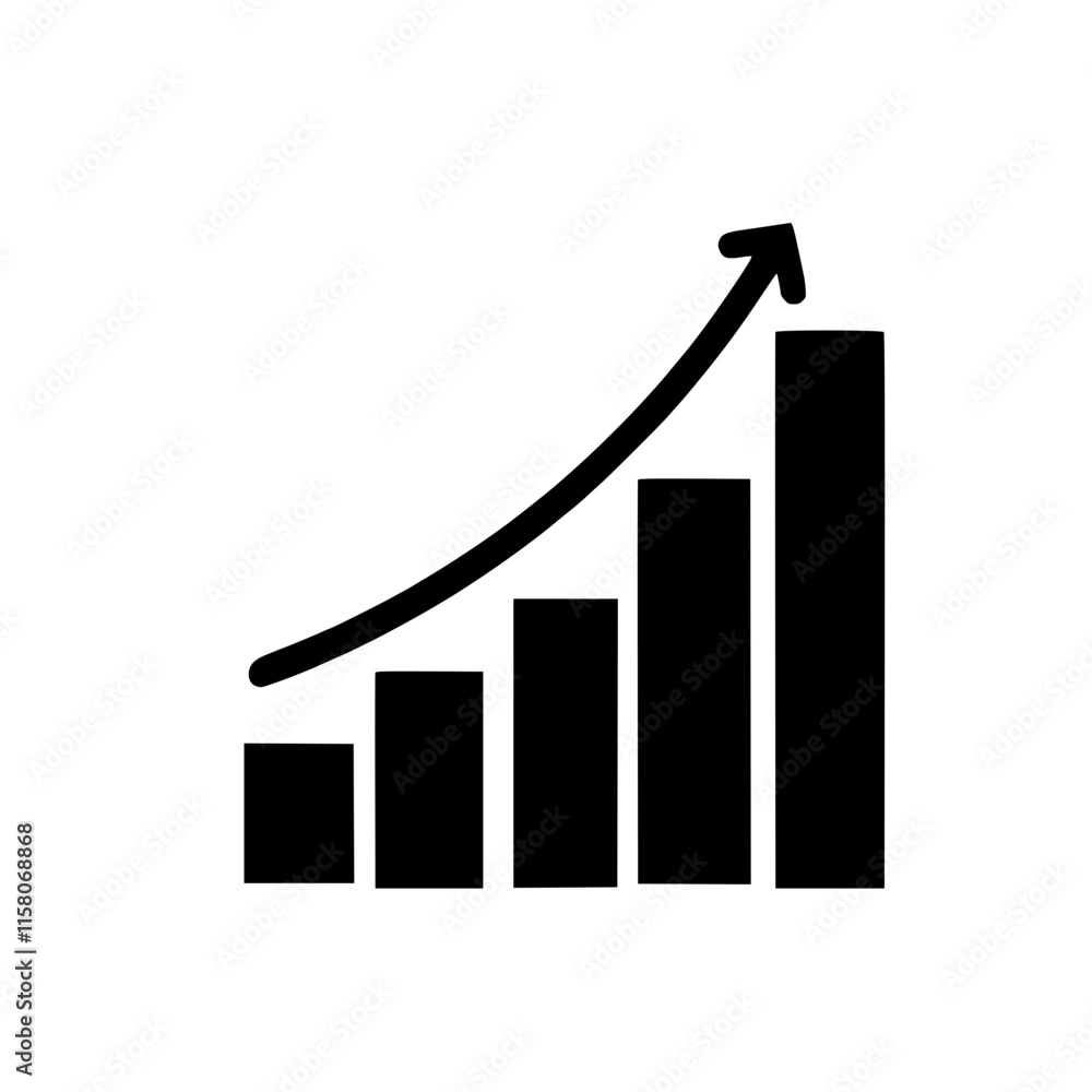 business graph with arrow business graph with arrow