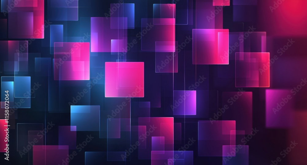 Abstract Neon Pink and Blue Square Background Abstract Neon Pink and Blue Square Background