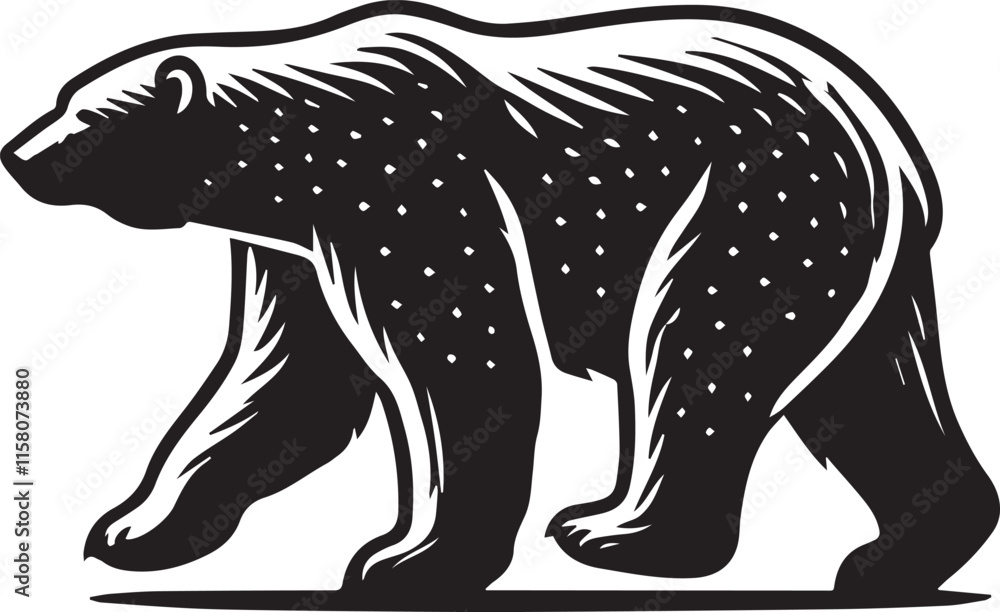 Silhouette of a bear Silhouette of a bear