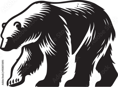 Wallpaper Mural Silhouette of a bear Torontodigital.ca