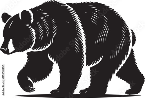 Silhouette of bear