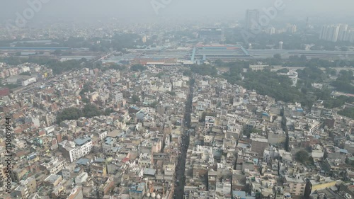 Wallpaper Mural Main Bazar Road New Delhi drone Torontodigital.ca