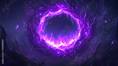 A shimmering eldritch abyssal portal. eldritch. illustration. abyssal. illustration. Eldritch. Illustration