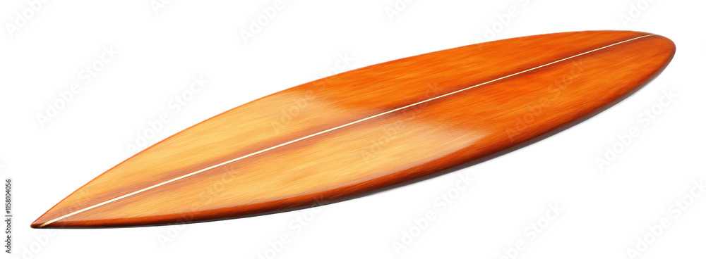 Stylish Surfing Board for Beach Adventures Isolated on White Background Stylish Surfing Board for Beach Adventures Isolated on White Background