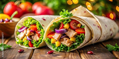 Flavorful and healthy, this simple Mexican chicken wrap recipe is quick, easy, and undeniably the best. photo