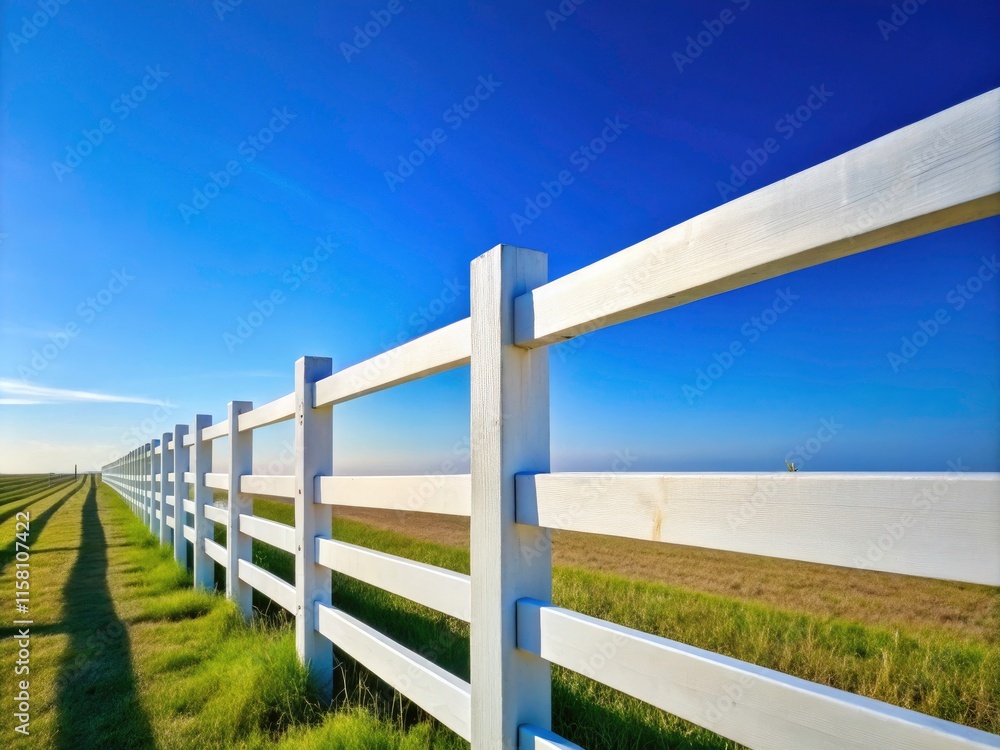 Minimalist Sky Background White Wooden Fence Texture, Painted Wood Fence Photography, Clean Simple Fence Image Minimalist Sky Background White Wooden Fence Texture, Painted Wood Fence Photography, Clean Simple Fence Image