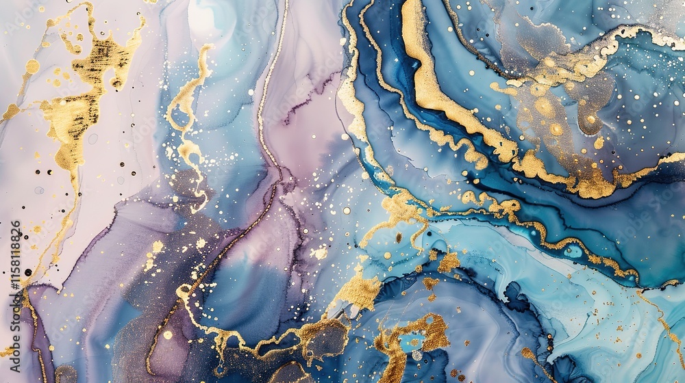 Fototapeta premium Aesthetic Watercolor galaxy Colorful Abstract