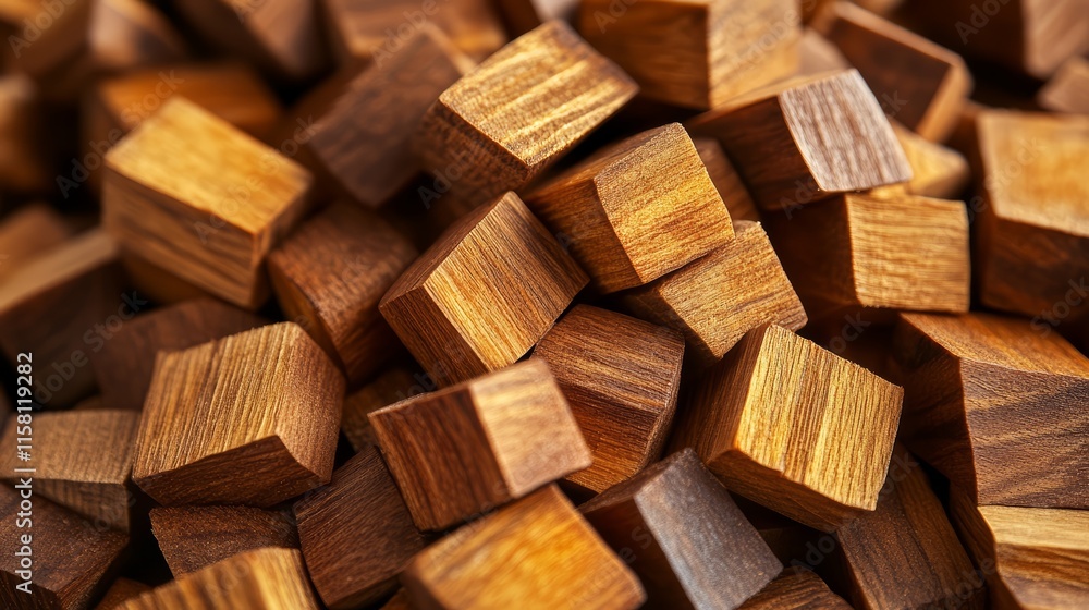 A closeup shot of sandalwood pieces in a neat grid, photorealistic, crisp focus, isolated on white background A closeup shot of sandalwood pieces in a neat grid, photorealistic, crisp focus, isolated on white background