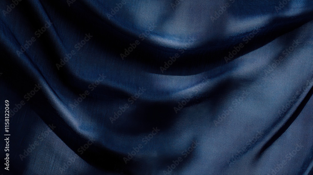 Elegant Blue Fabric with Soft Lighting and High Contrast Elegant Blue Fabric with Soft Lighting and High Contrast