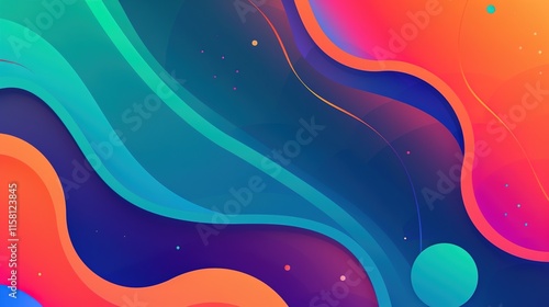 Gradient Colorful Abstract background dreamy Galact photo