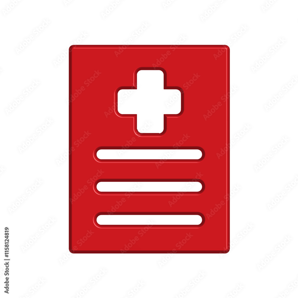 Fototapeta premium Medical Report icon template
