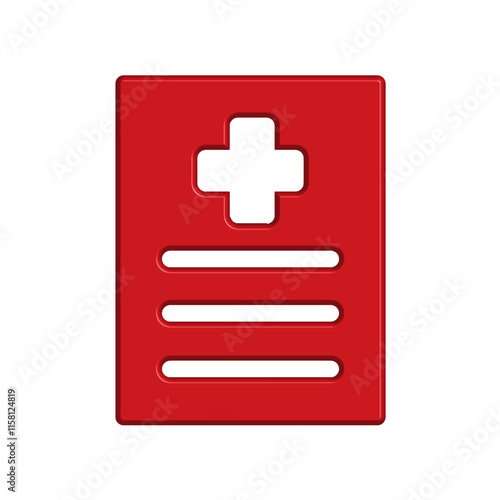 Medical Report icon template