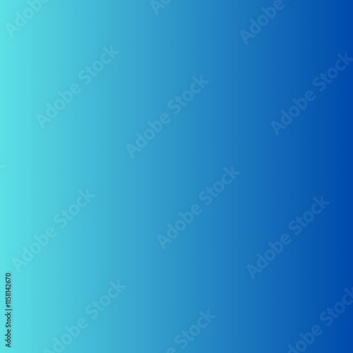 A serene gradient of blue hues stretches across the image, transitioning from a soft, light turquoise on the left to a deep, rich royal blue on the right. The colors blend seamlessly, creating a sense
