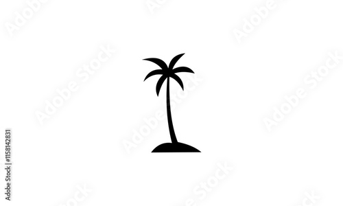 palm tree silhouette vector