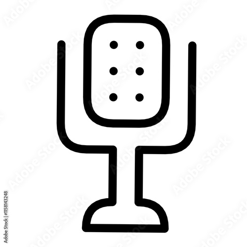 microphone icon vector illustration