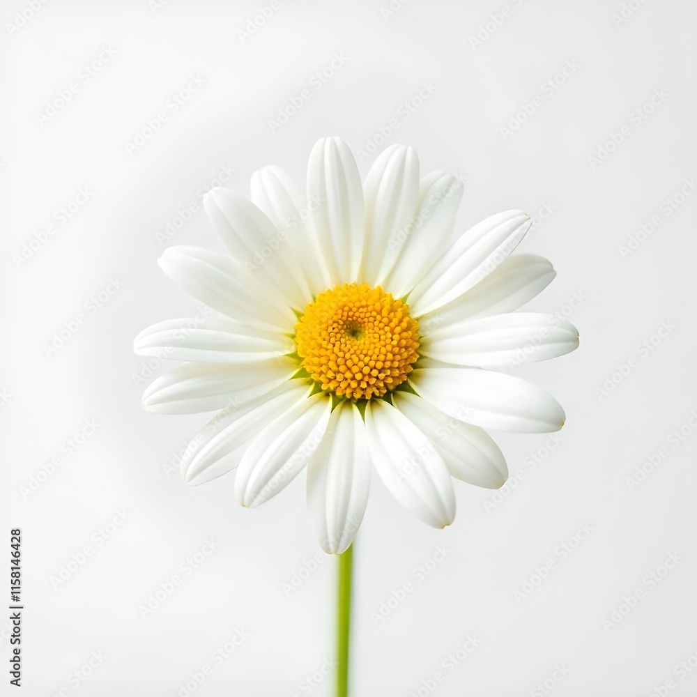 Fototapeta premium Chamomile Flower on white background. 