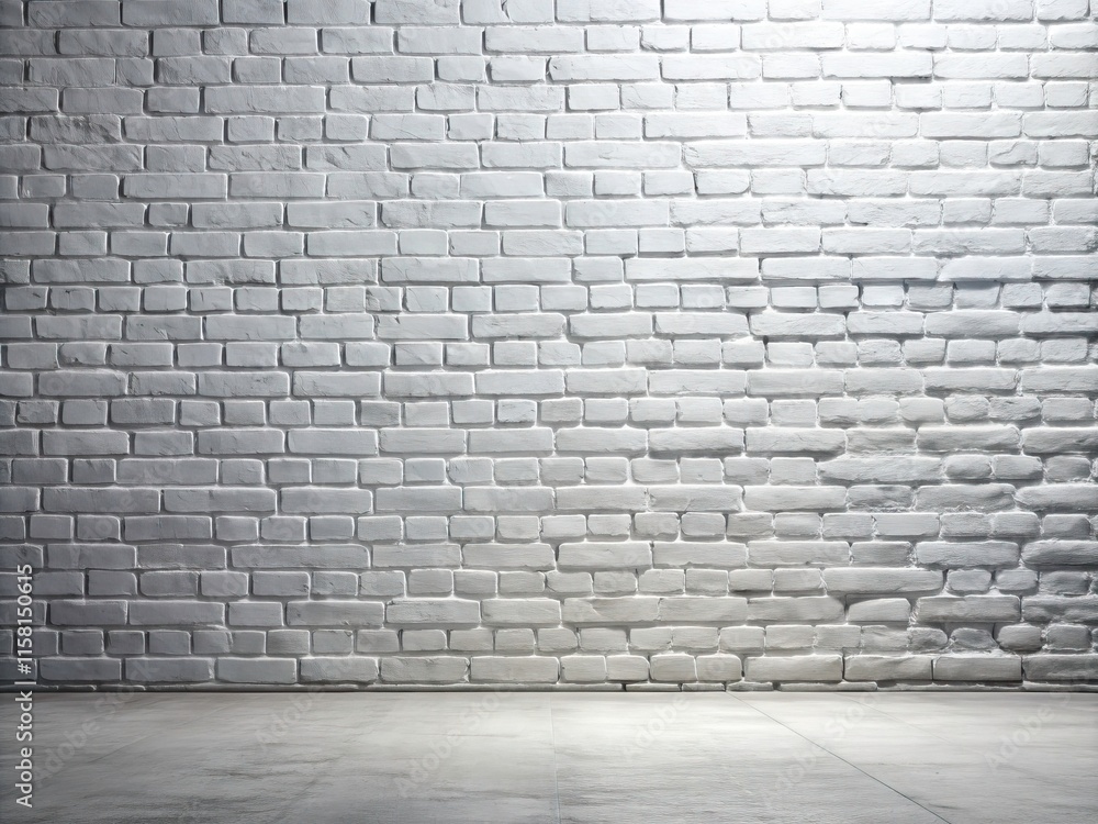Minimalist Urban Background: White Brick Wall & Paved Floor Product Photography Minimalist Urban Background: White Brick Wall & Paved Floor Product Photography
